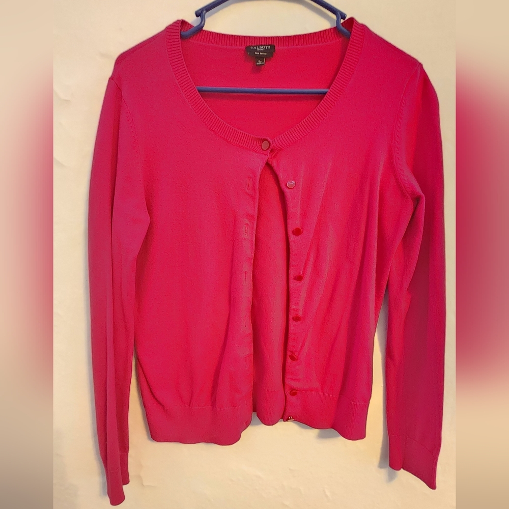 Pink Talbots Cardigan